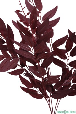 Yapay Okaliptüs Dalı 55 cm - Kızıl - 2
