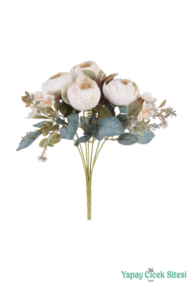 Yapay Şakayık Görünümlü Premium Ranunkulus Demeti 35 cm - 16