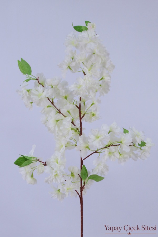 Yapay Sakura Bahar Dalı 90 cm Beyaz - 2