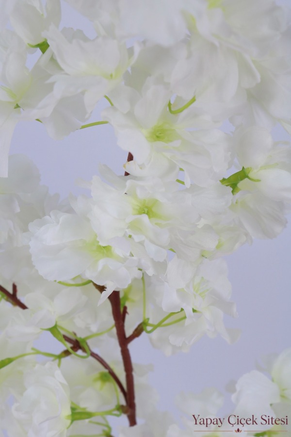 Yapay Sakura Bahar Dalı 90 cm Beyaz - 4