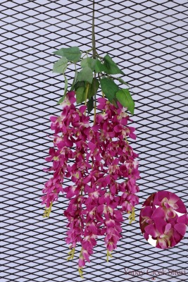 Yapay Salkım Wisteria Erguvan Dalı 70 cm Mor - Yapay Çiçek Sitesi