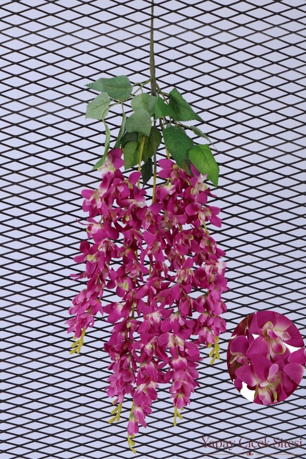 Yapay Salkım Wisteria Erguvan Dalı 70 cm Mor - 1
