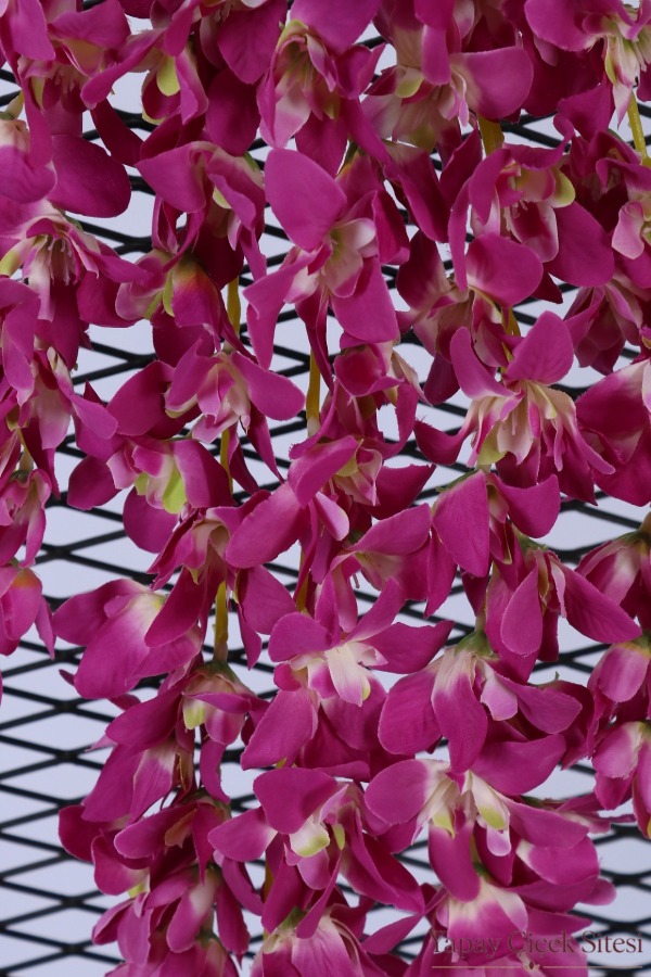 Yapay Salkım Wisteria Erguvan Dalı 70 cm Mor - 3