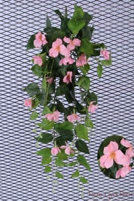 Yapay Sarkıt Begonya Çiçeği Sarmaşığı 85 cm - Pembe - Yapay Çiçek Sitesi