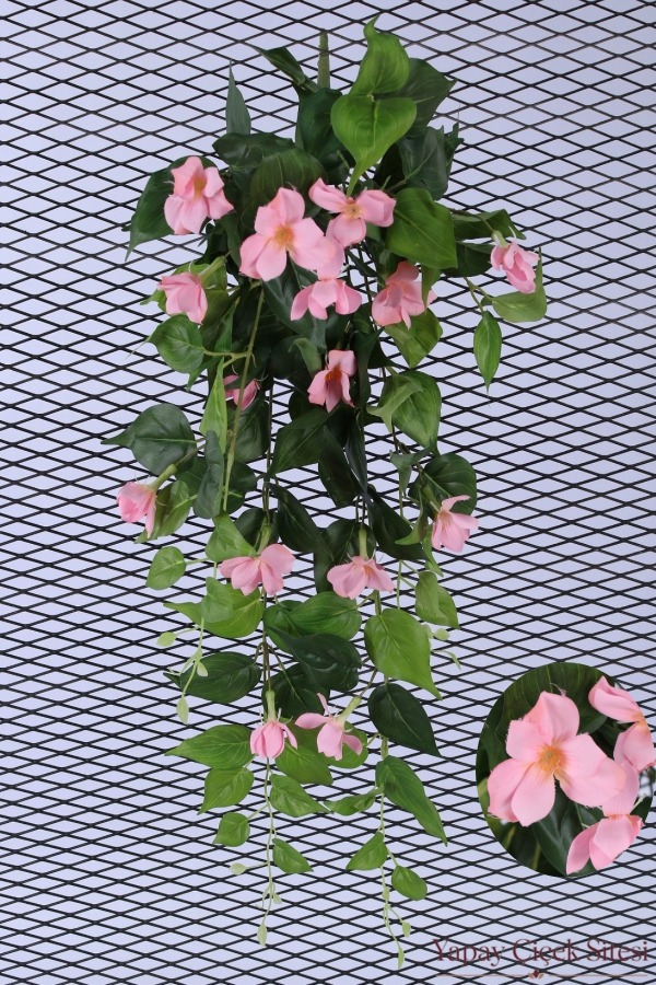 Yapay Sarkıt Begonya Çiçeği Sarmaşığı 85 cm - Pembe - 1