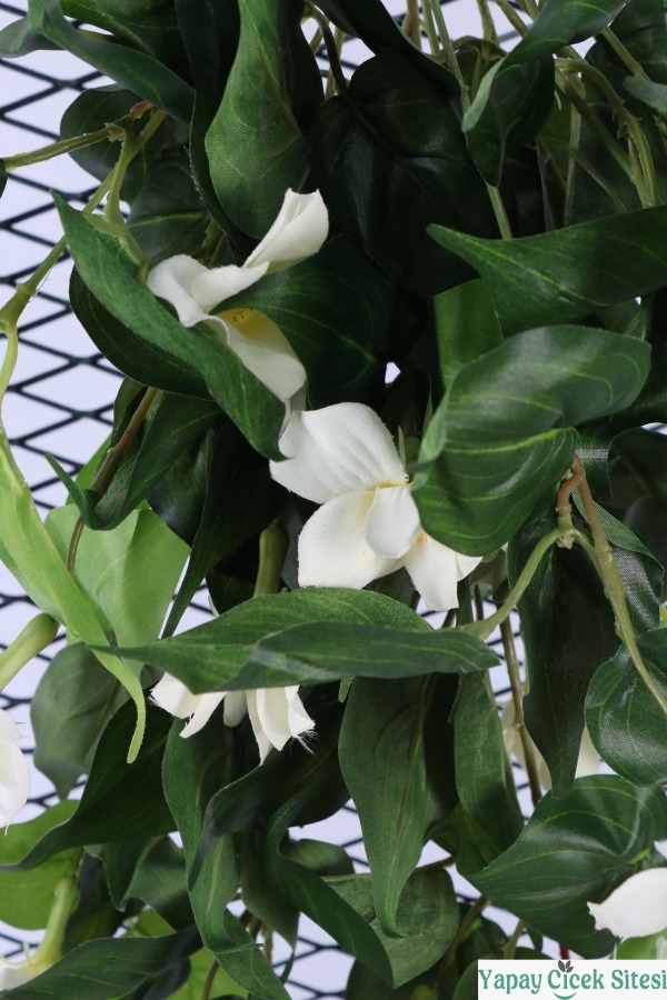 Yapay Sarkıt Begonya Çiçeği Sarmaşığı 85cm - Beyaz - 4