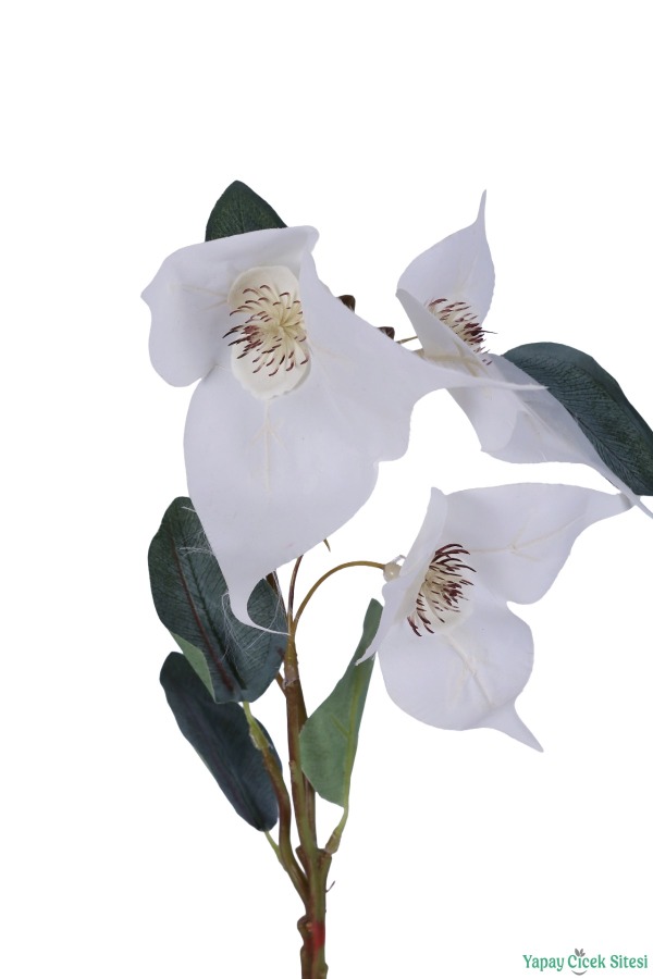 Yapay Zarif Akasma Dalı 45cm Beyaz - 3
