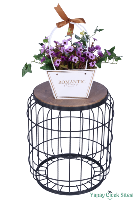 Yapay Çiçekli Romantic Çantalı Aranjman Model 11 - 2
