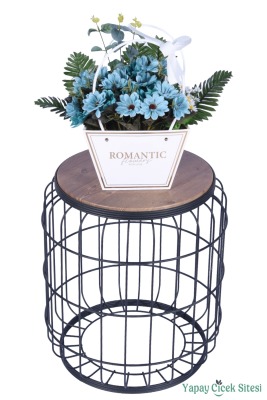 Yapay Çiçekli Romantic Çantalı Aranjman Model 31 - 2