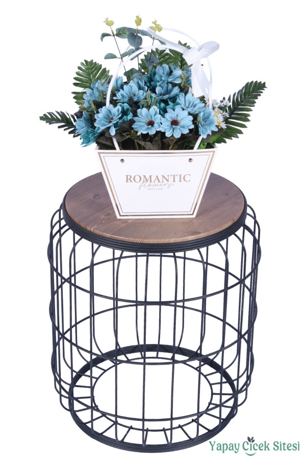 Yapay Çiçekli Romantic Çantalı Aranjman Model 31 - 2