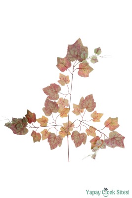 Yapay Çınar Ağacı Dalı 33 Yapraklı 70 Cm 12 Adet Kahverengi-Sarı - 2