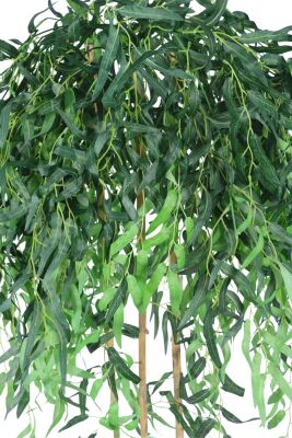 Yapay Dekoratif Sarkan Söğüt Ağacı 140 cm Beyaz Saksıda - 2