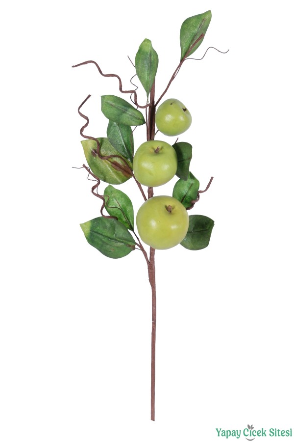 Yapay Elma Dalı 56cm Yeşil - 1