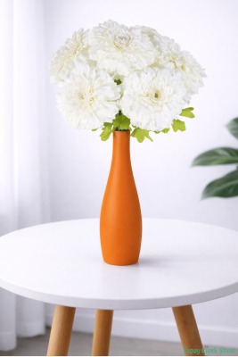 Yapay İri Kafalı Gerbera Buketi 6lı Beyaz - Yapay Çiçek Sitesi