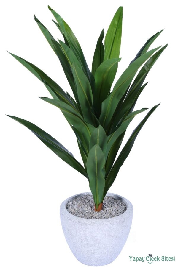 Yapay Kılıç Bitkisi 110 cm Bohem Saksıda Yeşil - 1