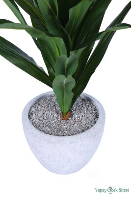 Yapay Kılıç Bitkisi 110 cm Bohem Saksıda Yeşil - 2