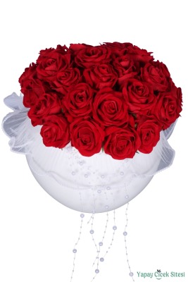 Yapay Kız İsteme Çiçeği Özel Gün Buketi 28 Güllü Model 10 - 4