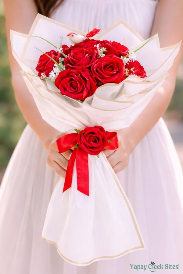 Yapay Kız İsteme Çiçeği Özel Gün Buketi Model 17 - 1