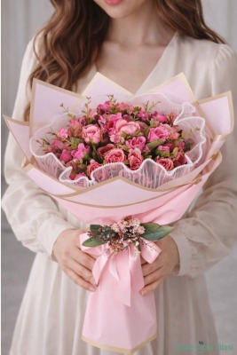 Yapay Kız İsteme Çiçeği Özel Gün Buketi Model 20 - Yapay Çiçek Sitesi