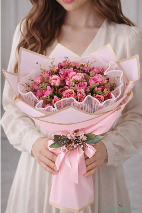 Yapay Kız İsteme Çiçeği Özel Gün Buketi Model 20 - 1