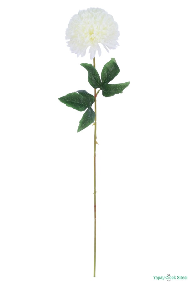 Yapay Krizantem Dalı 63 cm Beyaz - 2