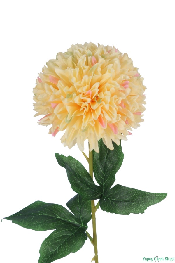 Yapay Krizantem Dalı 63 cm Sarı - 3