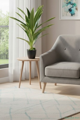 Plastik Saksıda Dracena Ağacı Limon Yeşili 105 cm - 4