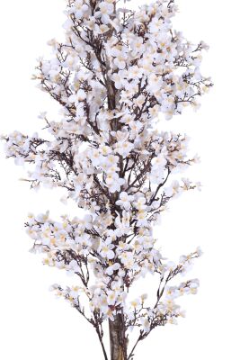 Yapay Mini Çiçekli Sakura Kayısı Ağacı 85 Cm Beyaz - 2