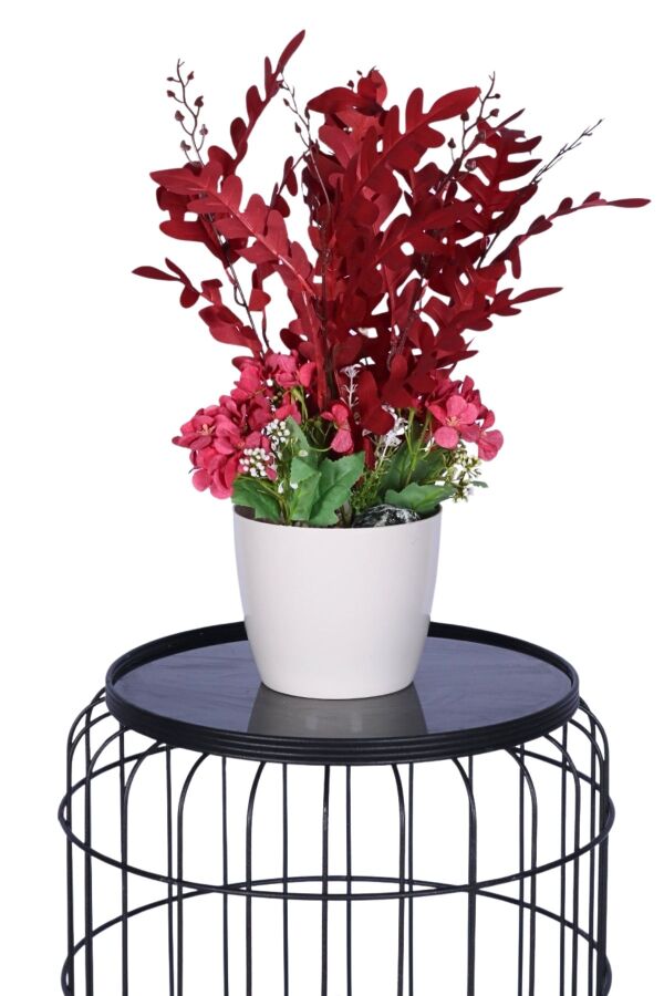 Yapay Okaliptus Bitkisi Bordo 45 cm - 4