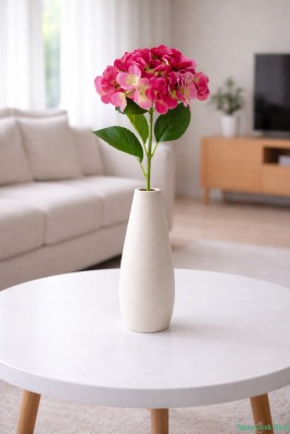 Yapay Ortanca Dalı 48 cm Fuşya - Yapay Çiçek Sitesi