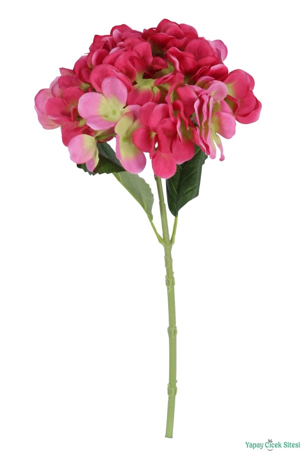 Yapay Ortanca Dalı 48 cm Fuşya - 2