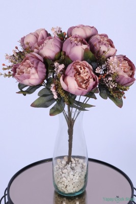 Yapay Şakayık Demeti Köpük Cipsolu Aranjman Lila 12 Dal - Yapay Çiçek Sitesi