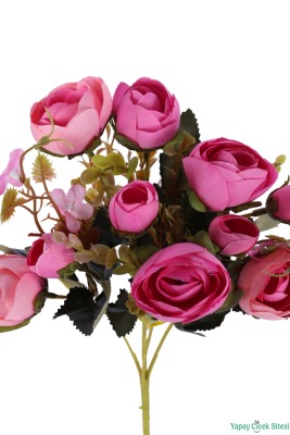 Yapay Şakayık Gül Demeti 31cm Pembe - 3