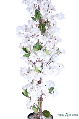 Yapay Sakura Bahar Dalı Ağacı 85 Cm Beyaz - 2