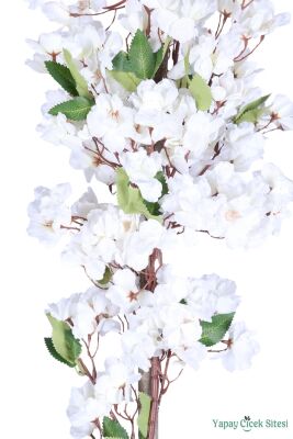 Yapay Sakura Bahar Dalı Ağacı 85 Cm Beyaz - 3