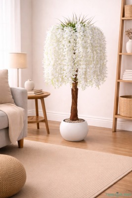 Yapay Söğüt Ağacı 120 cm Beyaz - 3