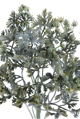 Yapay Tomurcuklu Dusty Miller 35cm Gri-Yeşil - 3