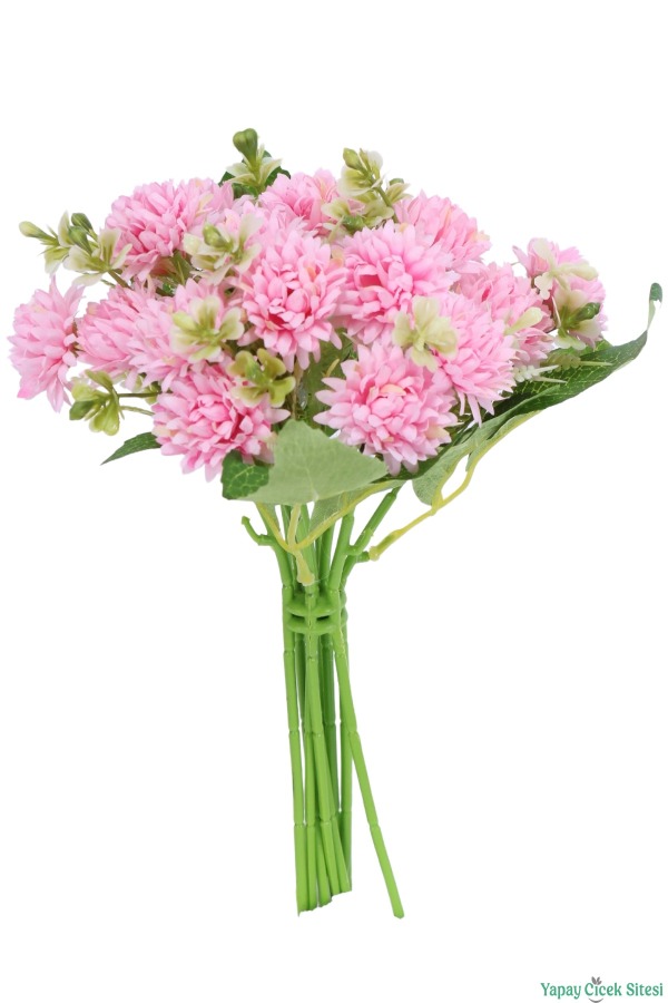 Yapay Tomurcuklu Krizantem 26cm Açık Pembe - 2