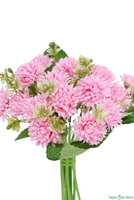 Yapay Tomurcuklu Krizantem 26cm Açık Pembe - 3