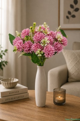 Yapay Tomurcuklu Krizantem 26cm Pembe - Yapay Çiçek Sitesi