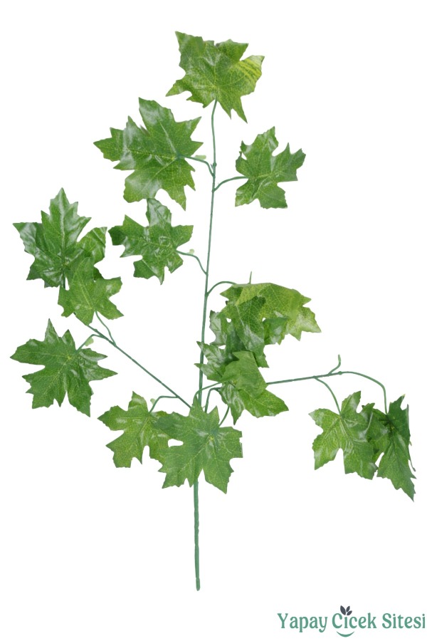 Yapay Üzüm Ağacı Dalı 15 Yapraklı 70 Cm 12 Adet Yeşil - 1