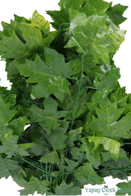 Yapay Üzüm Ağacı Dalı 15 Yapraklı 70 Cm 12 Adet Yeşil - 4