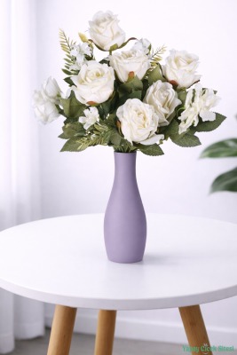 Yapay Yasemin Detaylı Gül Demeti 11 Dal Krem - Yapay Çiçek Sitesi