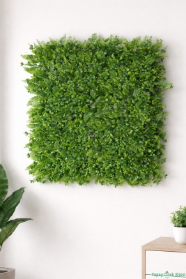 Yapay Yoğun Yapraklı Bitki Paneli 65x65 cm Fujer - Yapay Çiçek Sitesi