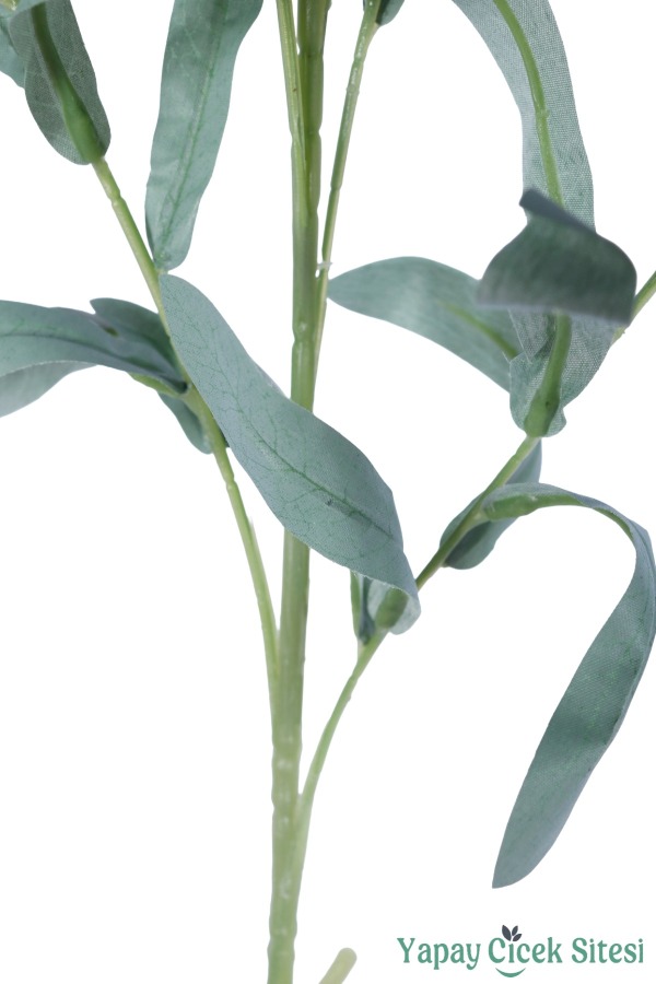 Yapay Zeytin Dalı 95 Cm Mat Yeşil - 3